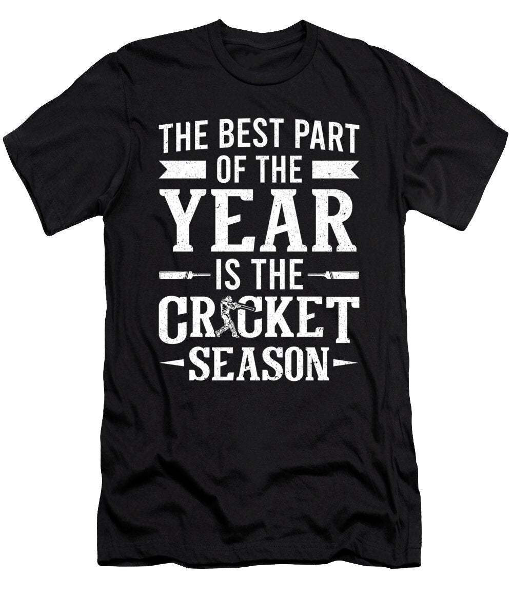 Best Part of the Year Cricket Season Cricket Colorfulsnow T-Shirt