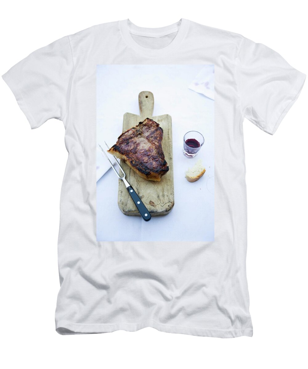 Bistecca Alla Fiorentina Florentine Style Traditional Grilled Steak Italy Michael Wissing T-Shirt