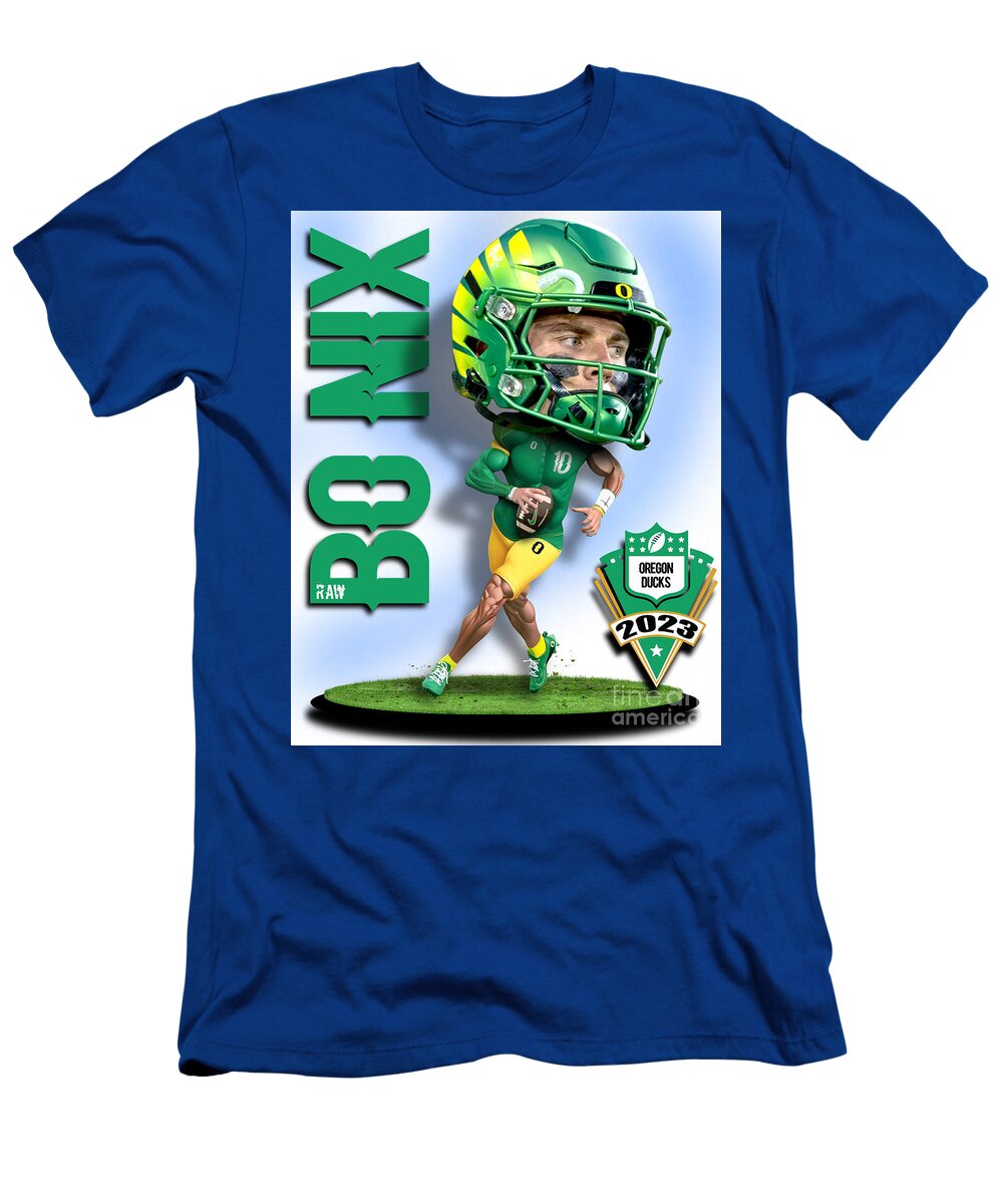 Bo Nix Oregon Ducks Bobble Head 1 Robert Williams T-Shirt