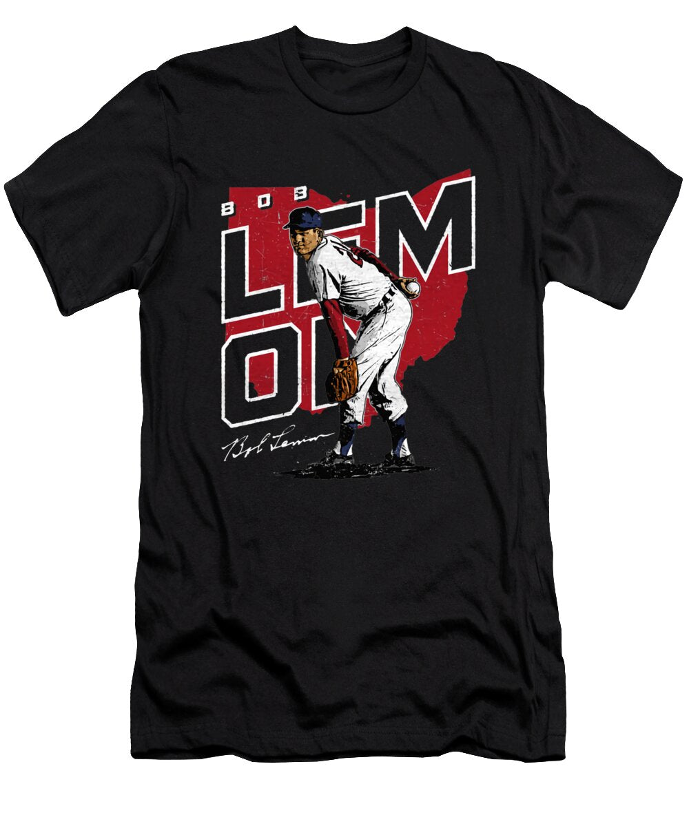 Bob Lemon Player Map Kelvin Kent T-Shirt