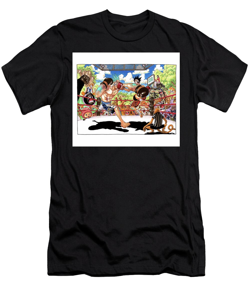Boxing Match with Crowds Mount Jhonson T-Shirt