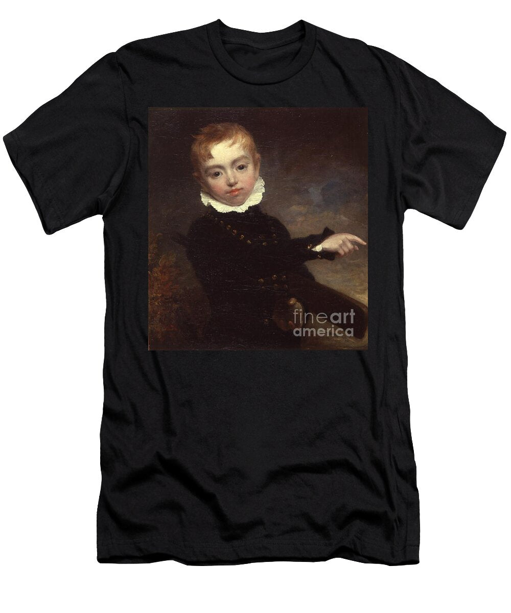 Boy with a Cricket Bat 1790 William Beechey T-Shirt