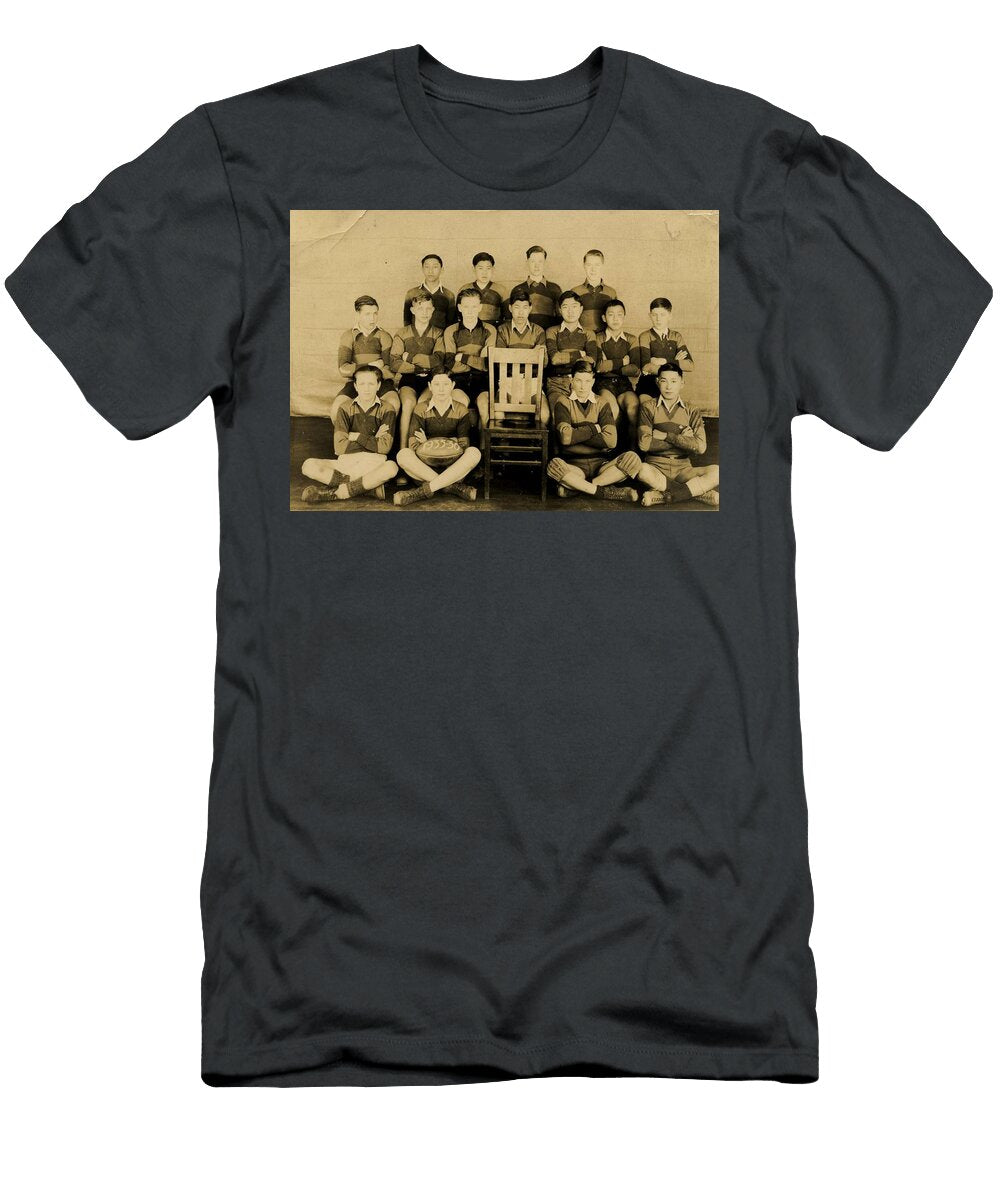 Boys Rugby Team Possibly From a Vancouver High School Unknown 1936 Celestial Images T-Shirt