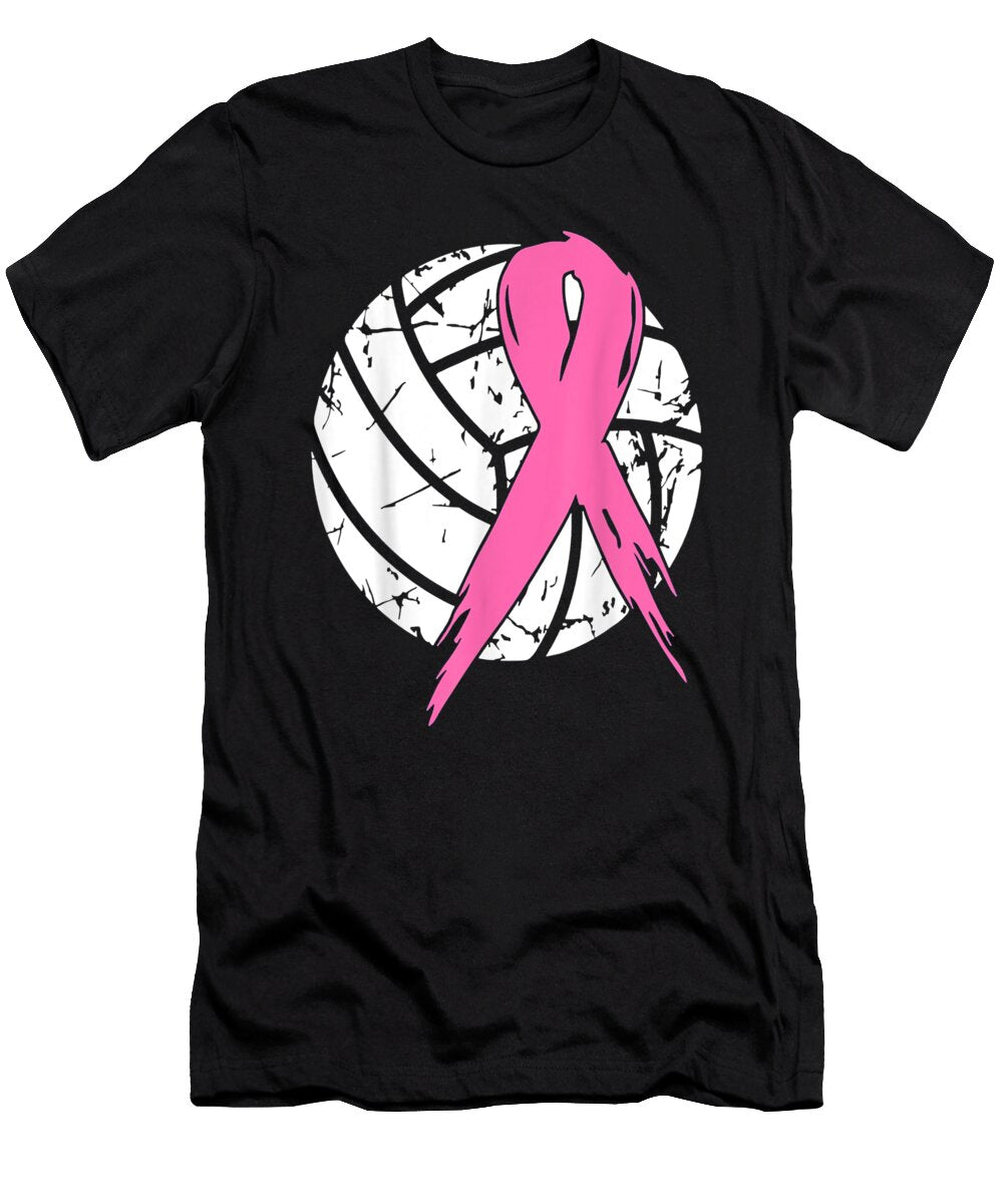 Breast Cancer Pink Ribbon Volleyball Awareness Costume1 Th T-Shirt