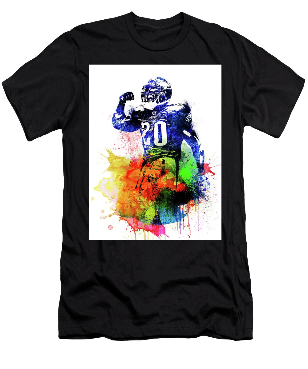 Brian Dawkins Watercolor I Naxart Studio T-Shirt