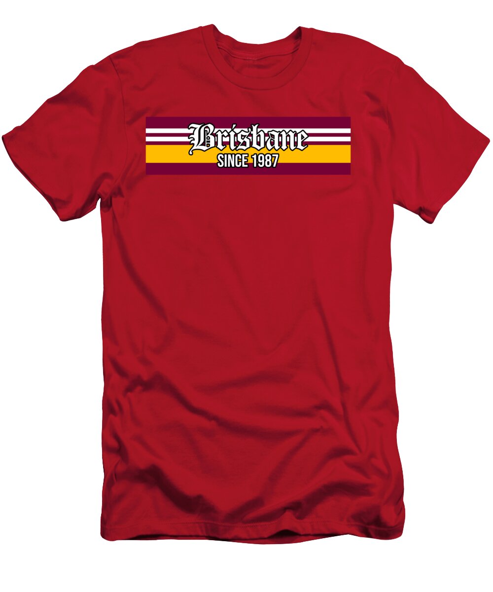Brisbane 001 Rugby League Sporting Capital T-Shirt