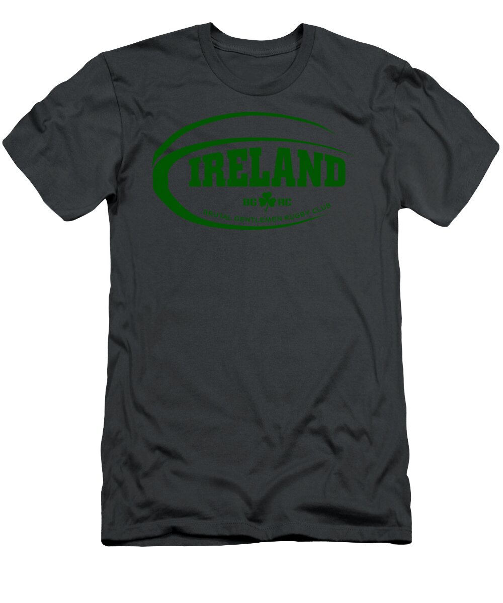 Brutal Gentlemen Ireland Rugby Football Icon Kaziac Fayha T-Shirt