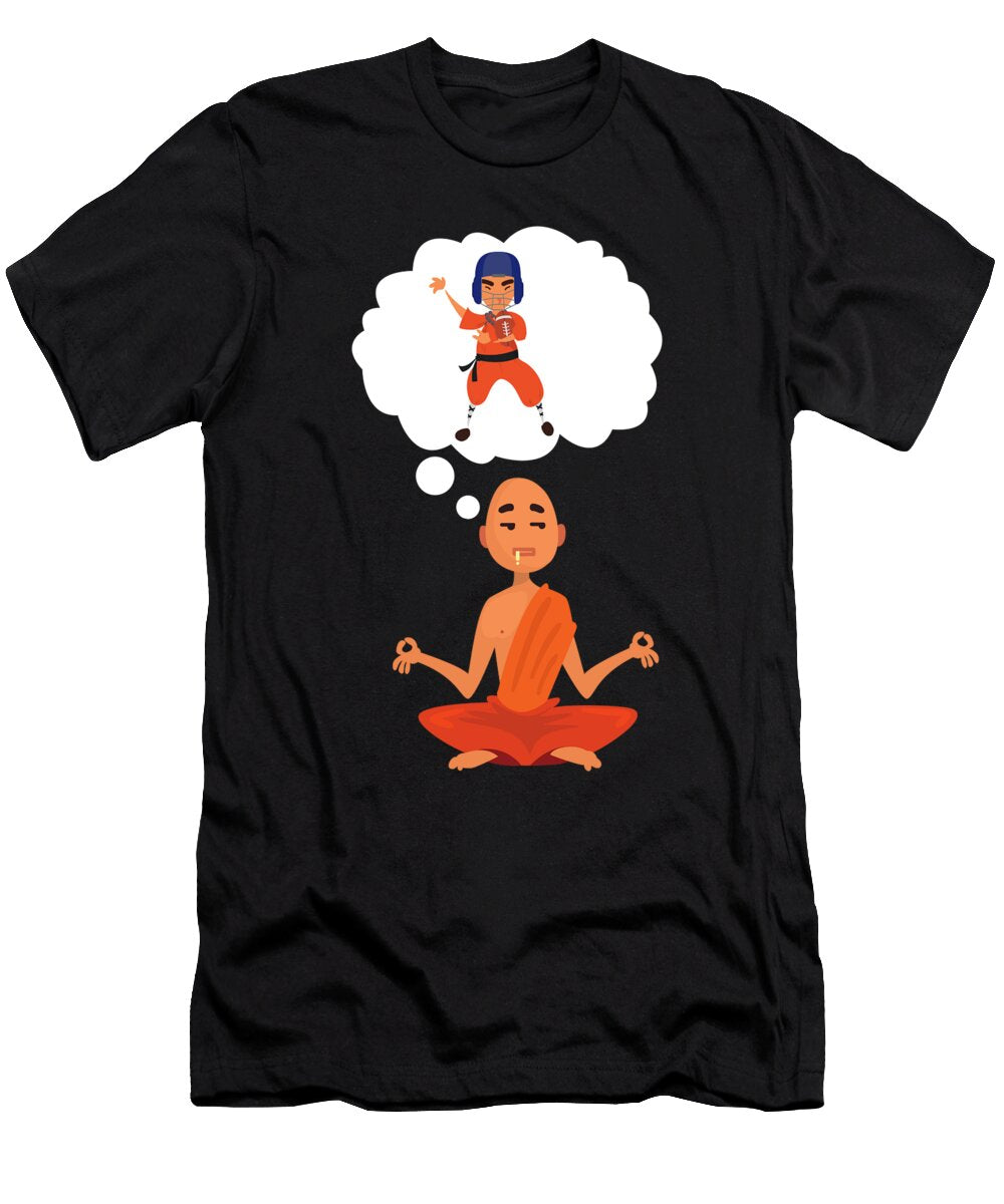 Buddha Meditation Thinking About Rugby Zen Gift Thomas Larch T-Shirt