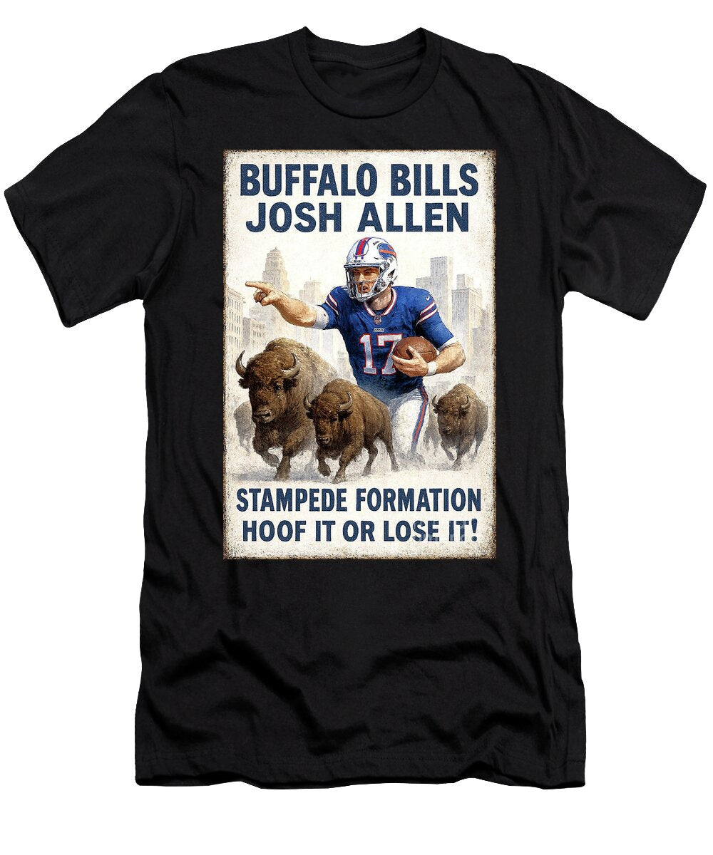Buffalo Bills Quarterback Leads the Charge Robert Williams T-Shirt
