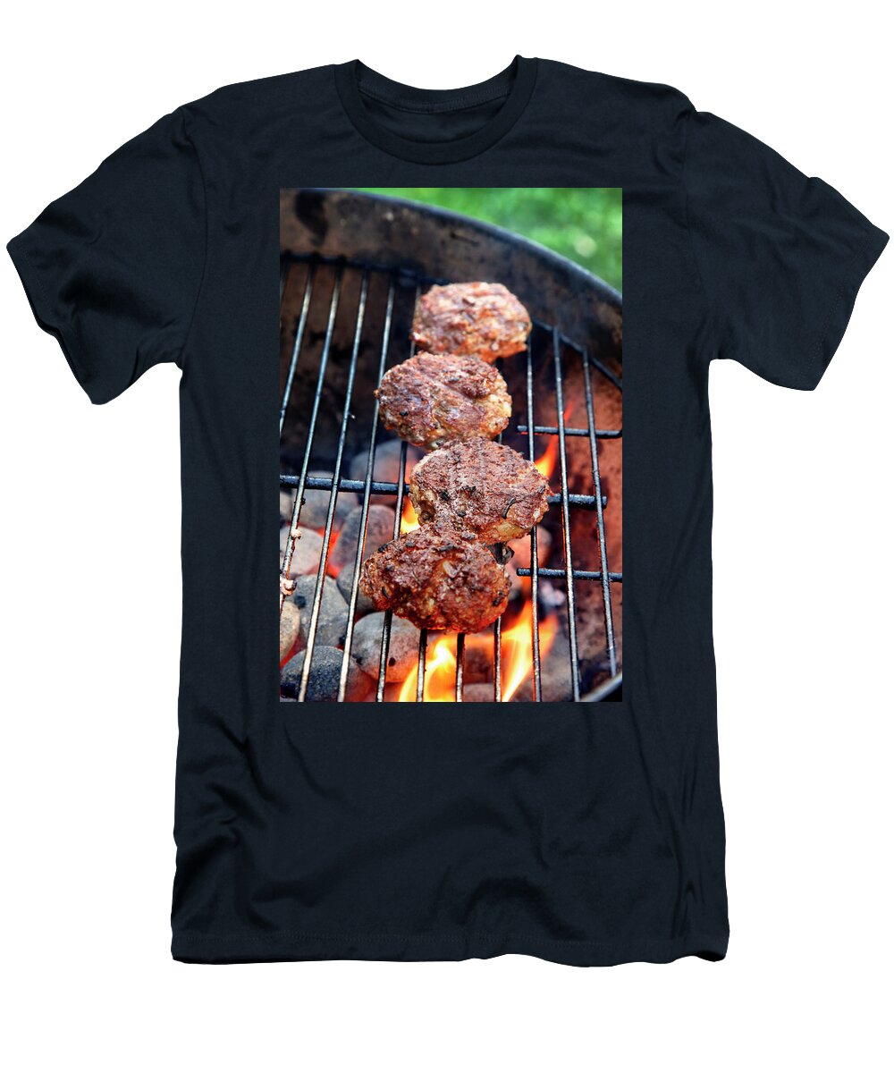 Burgers on a Barbecue Petr Gross T-Shirt
