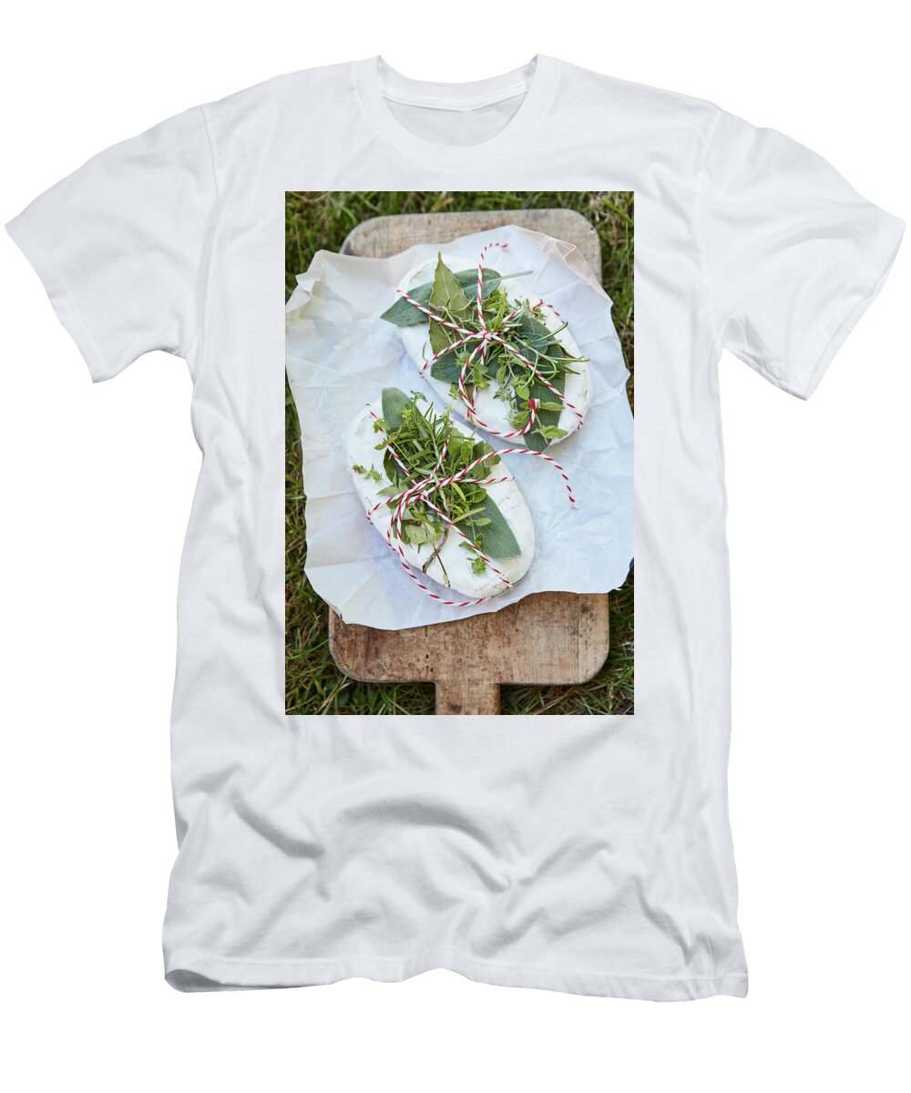 Camembert with Fresh Herbs for a Barbecue Brigitte Sporrer T-Shirt