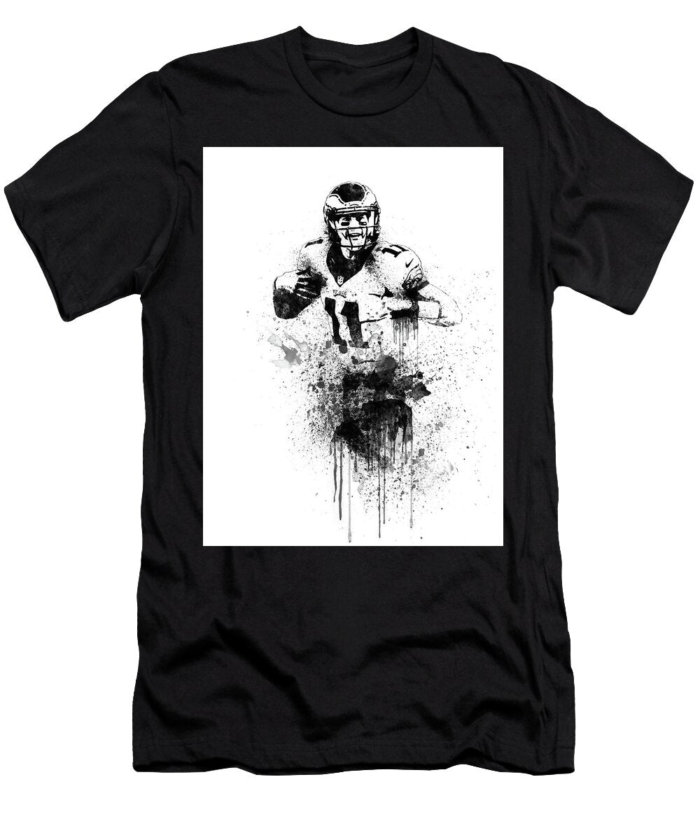Carson Wentz Watercolor Naxart Studio T-Shirt