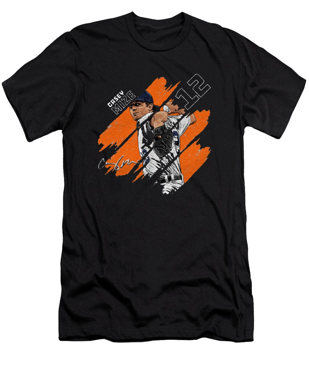 Casey Mize Stripes Kelvin Kent T-Shirt