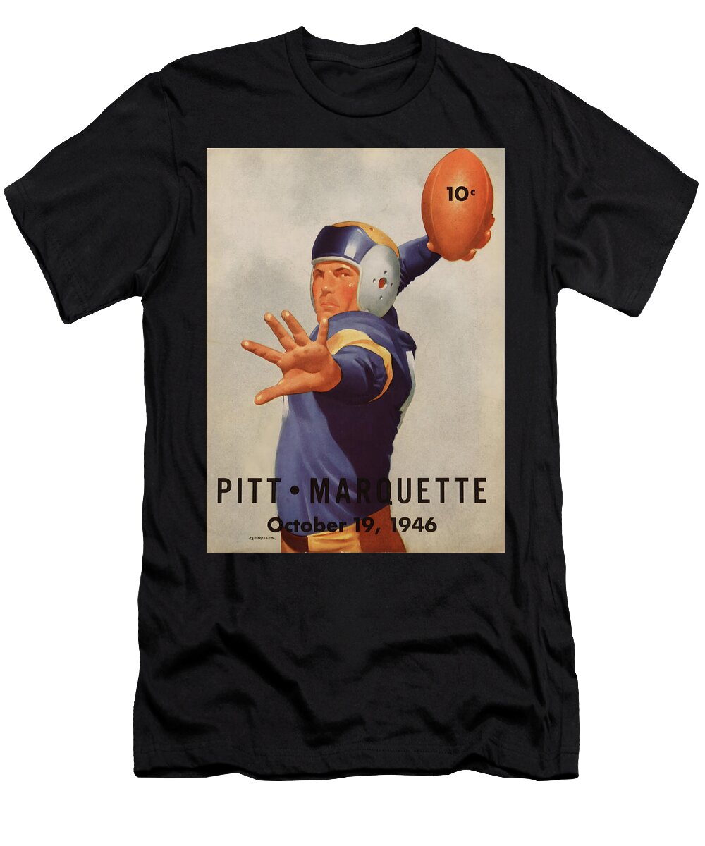Cfb263 Pitt Vs Marquette 1946 College Football History T-Shirt