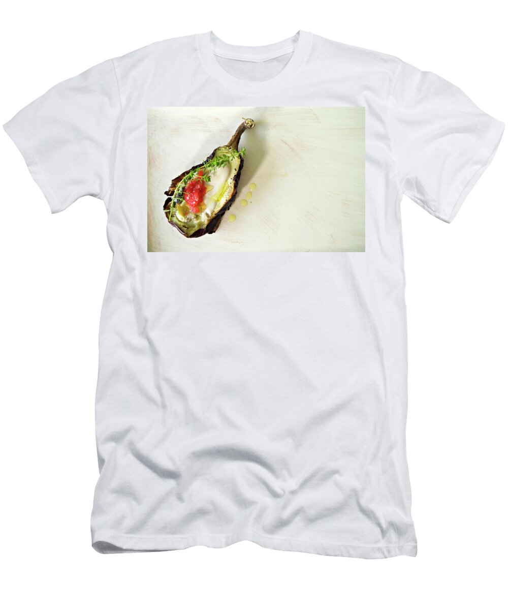 Chargrilled Aubergine with Tahini and Olive Oil Danny Lerner T-Shirt