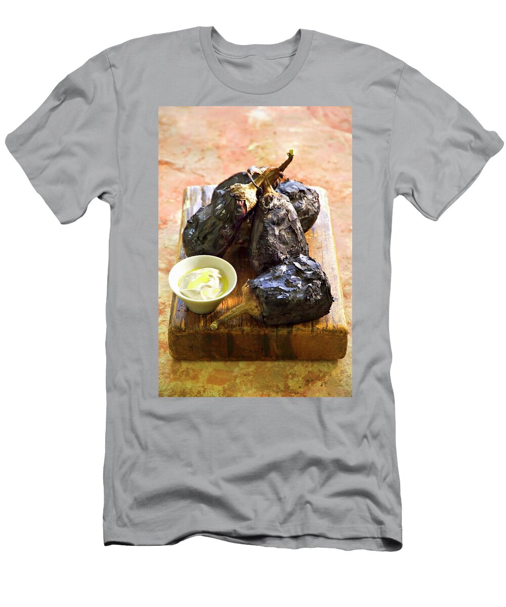 Chargrilled Aubergines with Tahini Danny Lerner T-Shirt