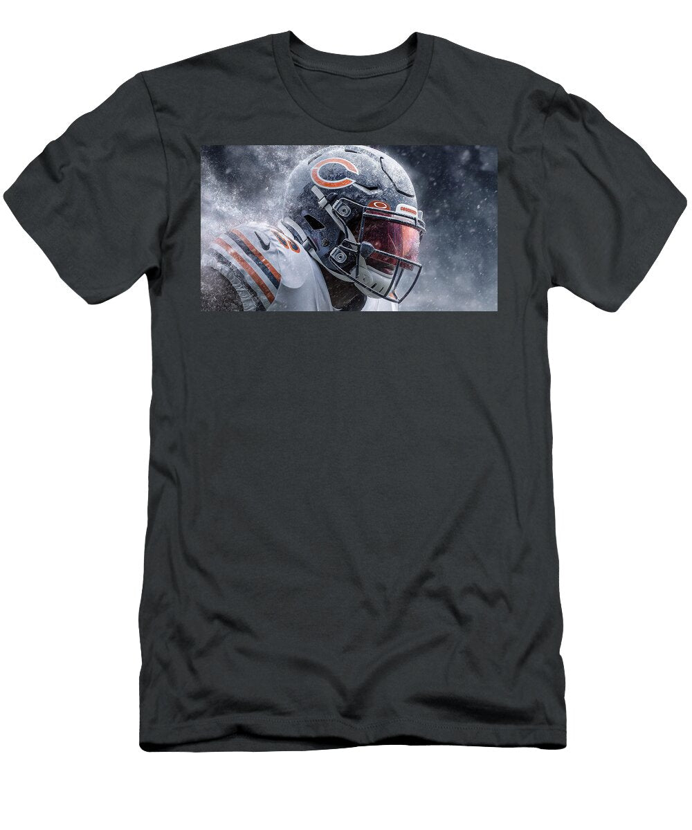 Chicago Bears Player in Action Kevin Walker and Pixel Reverie T-Shirt