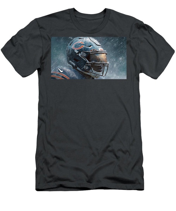 Chicago Bears Player in Icy Weather Kevin Walker and Pixel Reverie T-Shirt