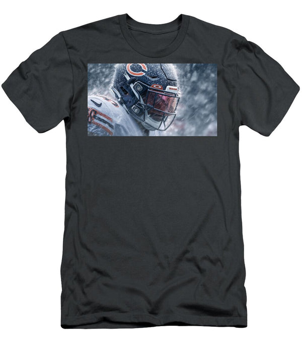 Chicago Bears Player in Snowstorm Kevin Walker and Pixel Reverie T-Shirt