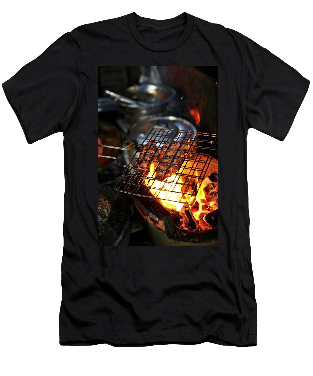Chicken Being Barbecued Ulf Svane T-Shirt