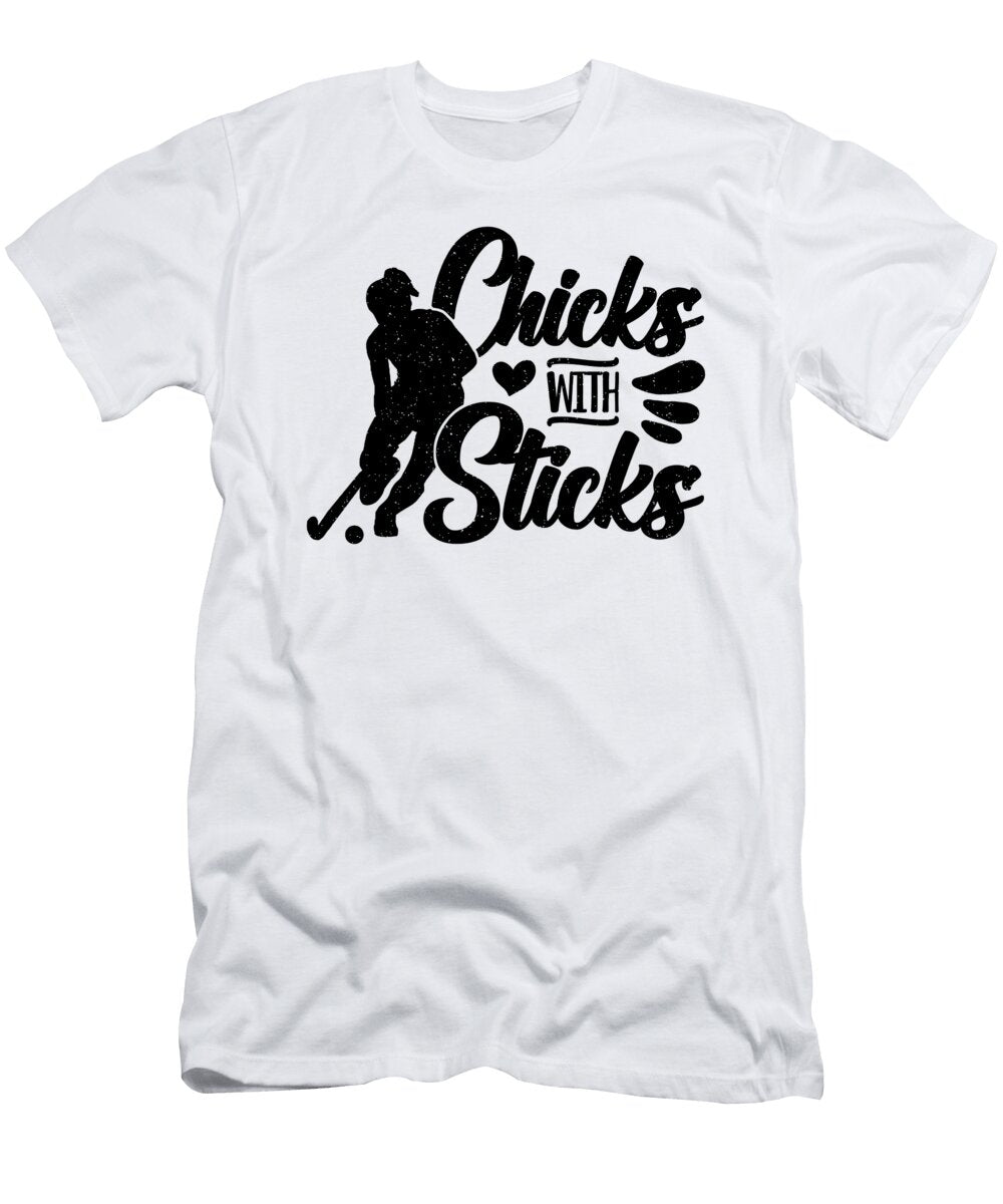 Chicks with Sticks Hockey Goalie Hockey Player Tshirtconcepts Marvin Poppe T-Shirt