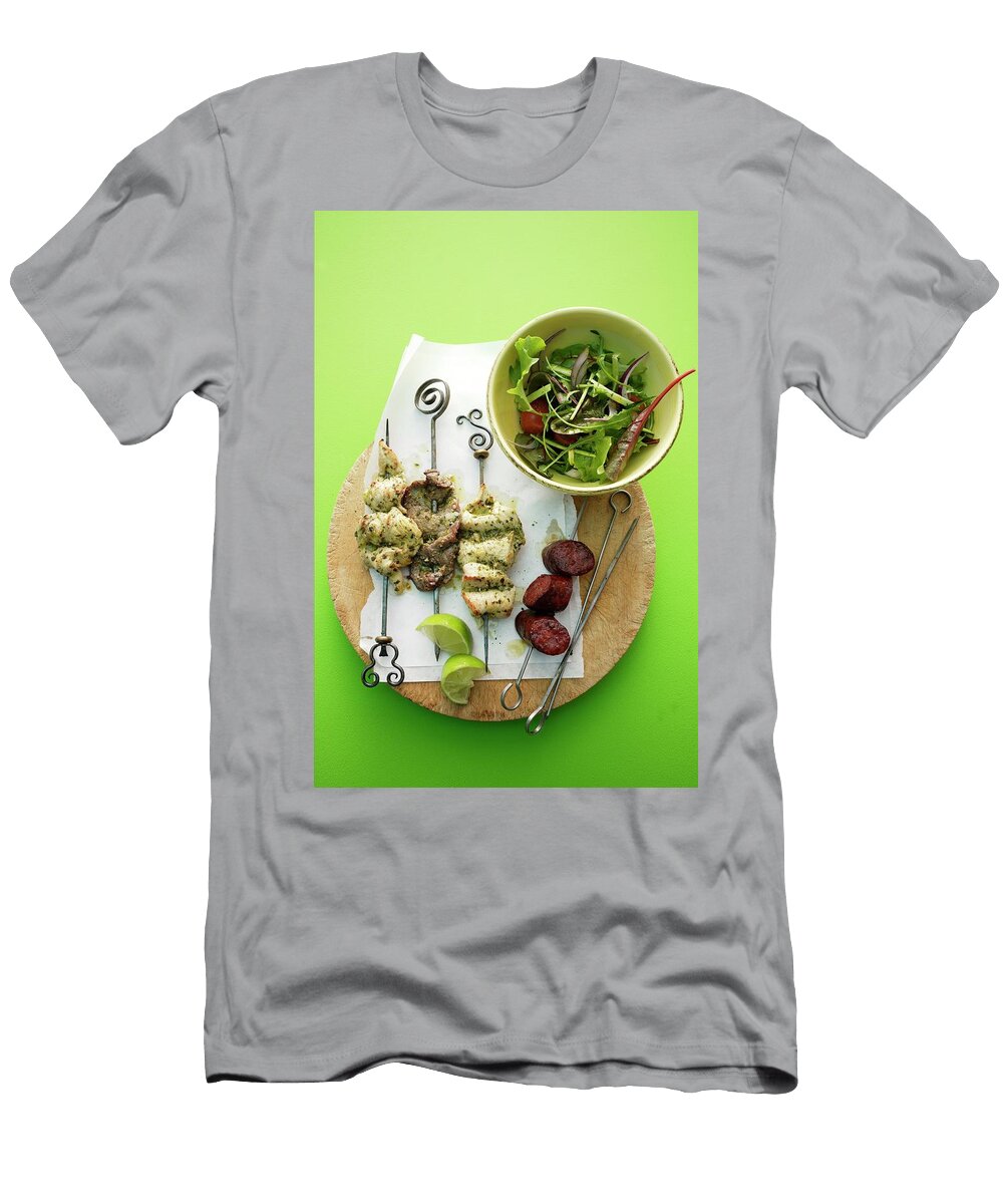 Churrasco Skewers with Salad Michael Wissing T-Shirt