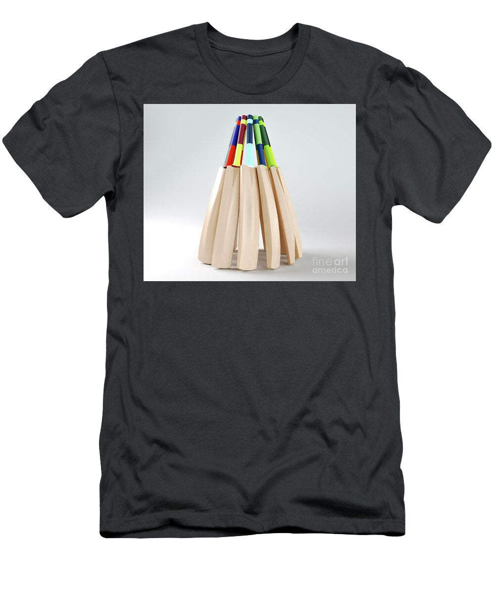 Circular Array of Cricket Bats Allan Swart T-Shirt
