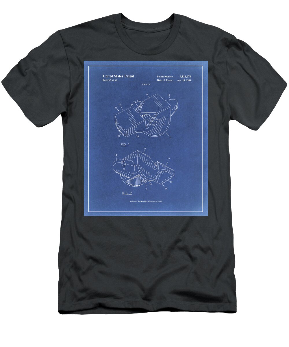 Classic Fox 40 Officials Whistle Blueprint Dale Kincaid T-Shirt