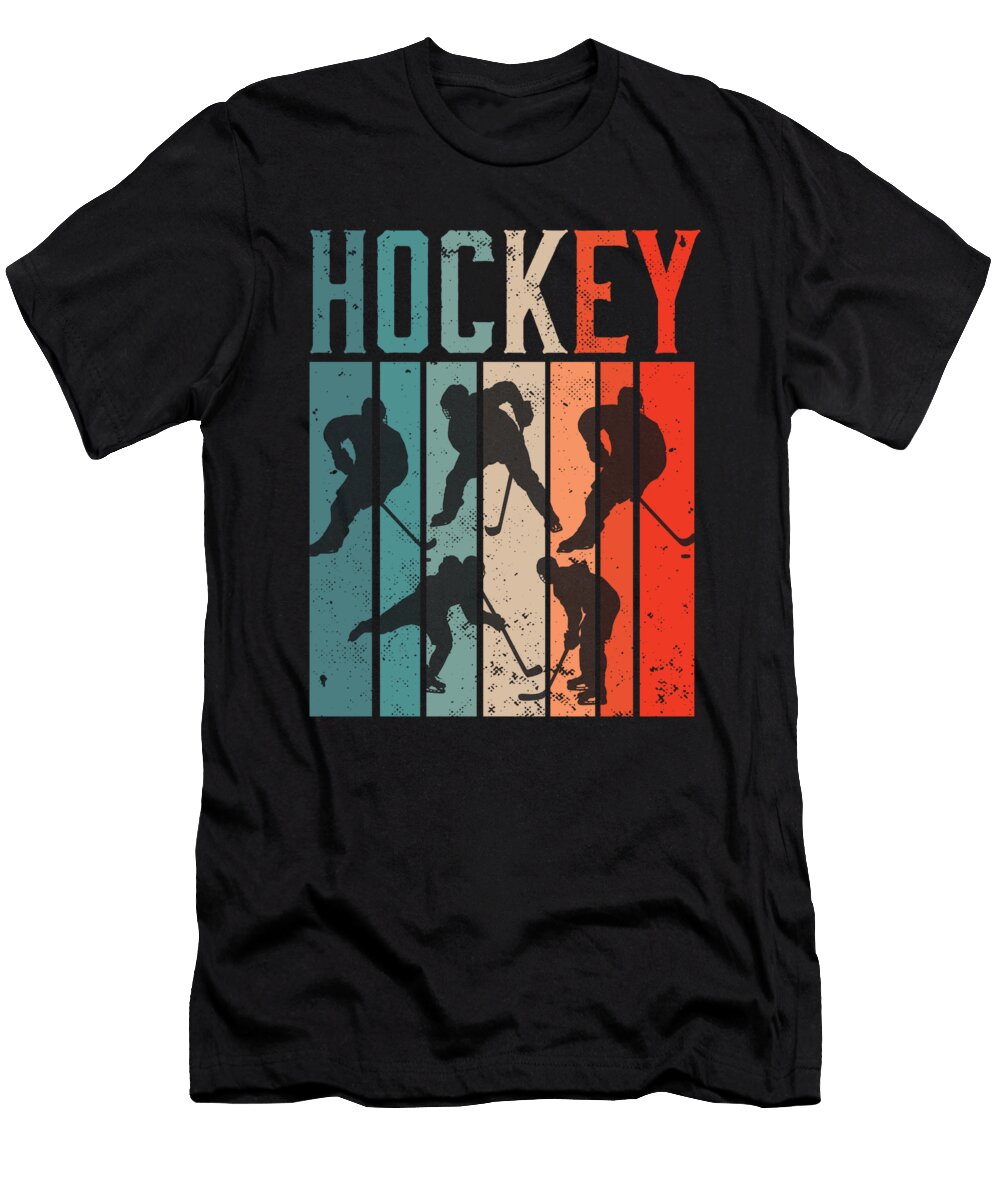 Classic Vintage Style Ice Hockey Maximus Designs T-Shirt