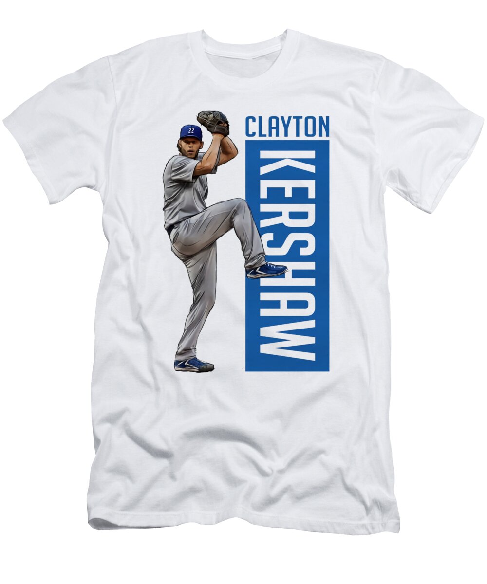 Clayton Kershaw Outline Kelvin Kent T-Shirt