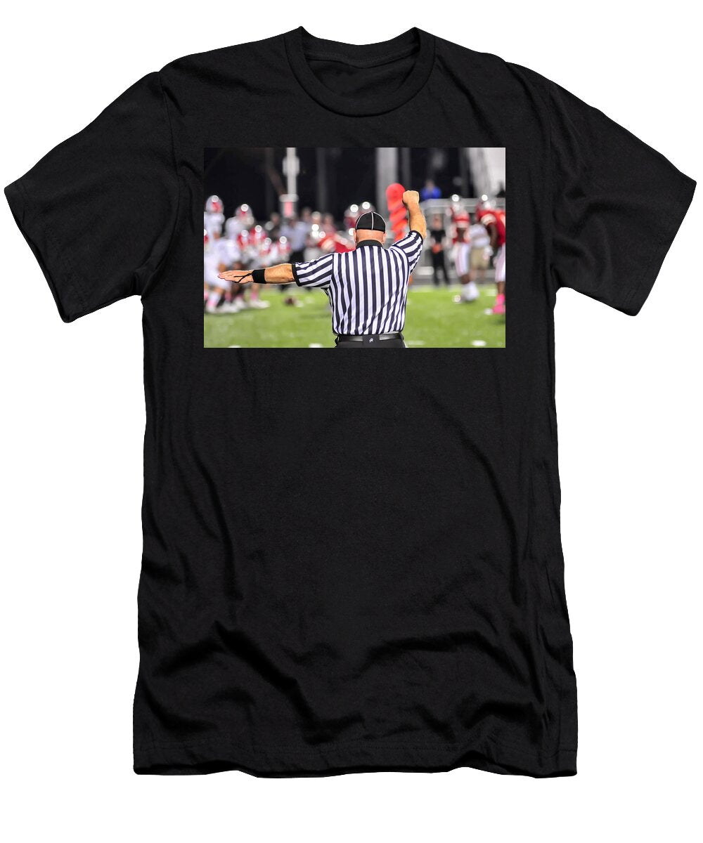 Closeup of the Back of a Football Referee Alexandr Grichenko T-Shirt