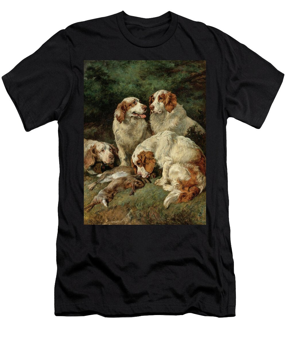 Clumber Spaniels with the Days Bag 19th Century John Emms T-Shirt