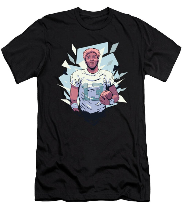 Colored Football Player with Number 13 Licensed Art T-Shirt