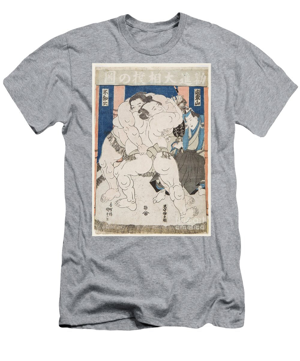 Combat of Sumo Wrestlers Utagawa Kunisada T-Shirt