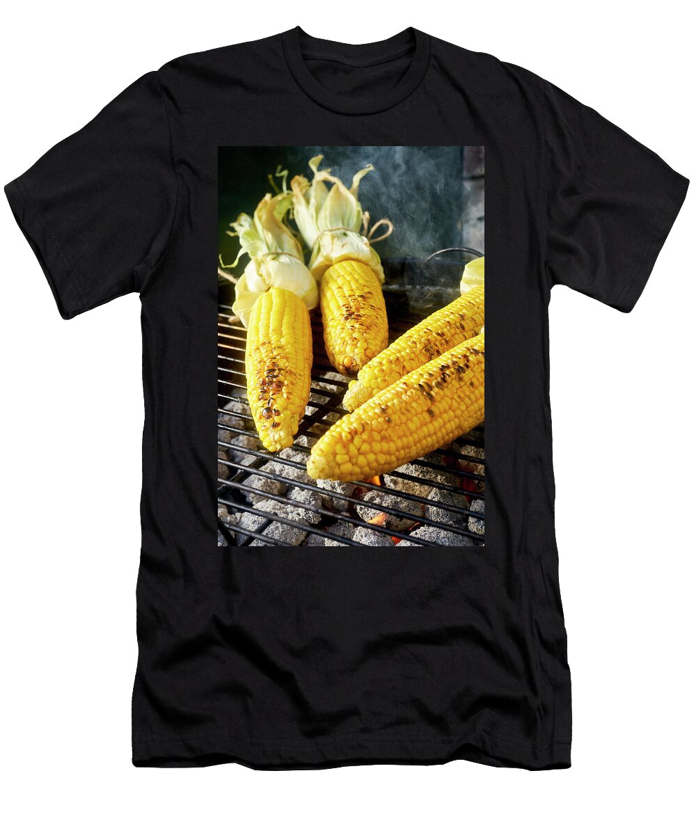 Corn Cobs on Bbq Arjan Smalen Photography T-Shirt