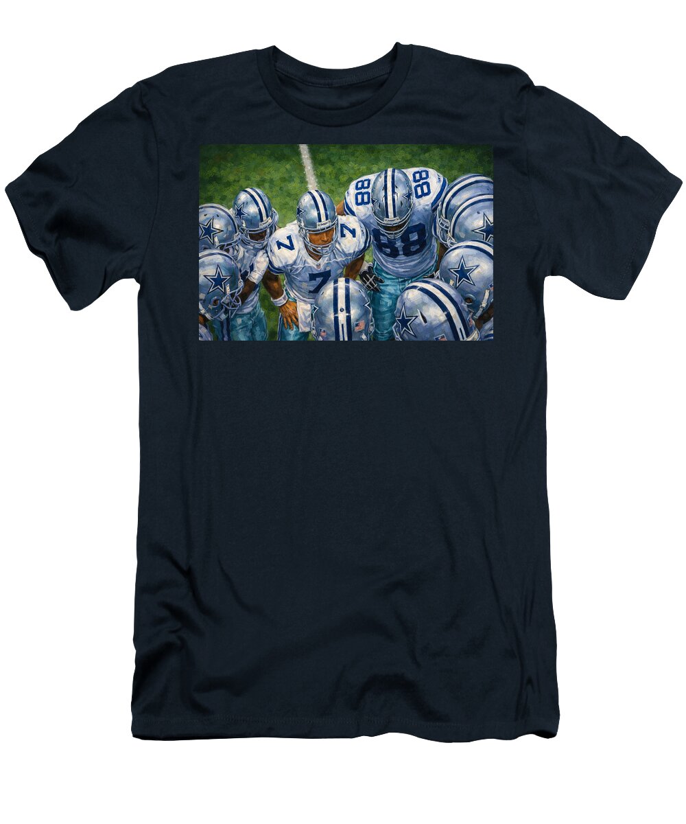 Cowboy Huddle Steven Richardson T-Shirt