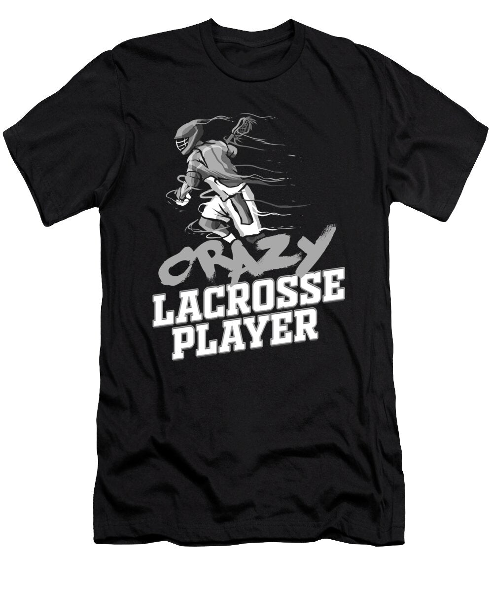 Crazy Lacrosse Player Lacrosse Game Kanig Designs T-Shirt