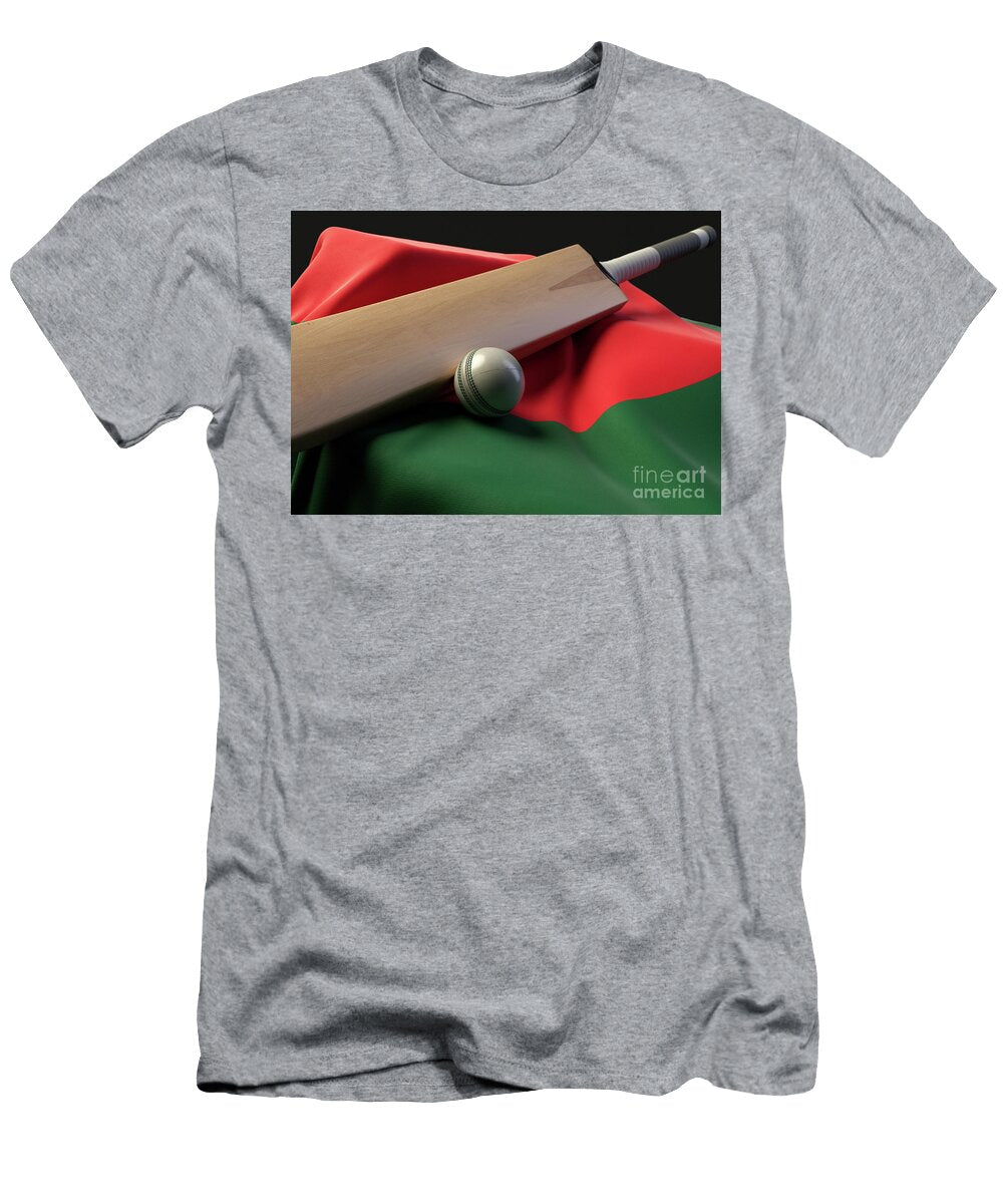 Cricket Ball Bat and Bangladesh Flag Allan Swart T-Shirt