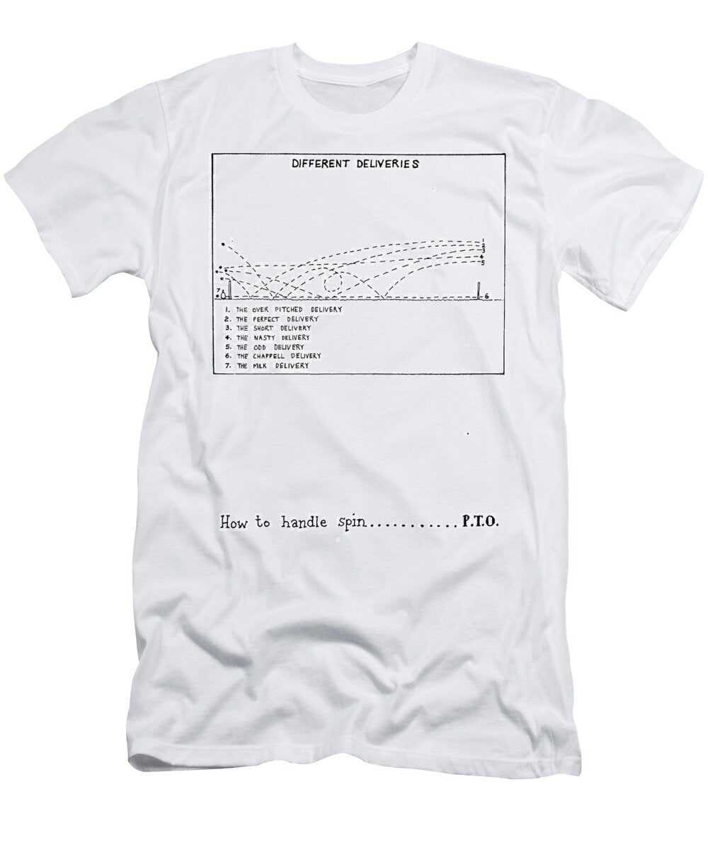 Cricket Ball Deliveries Simon Bond T-Shirt