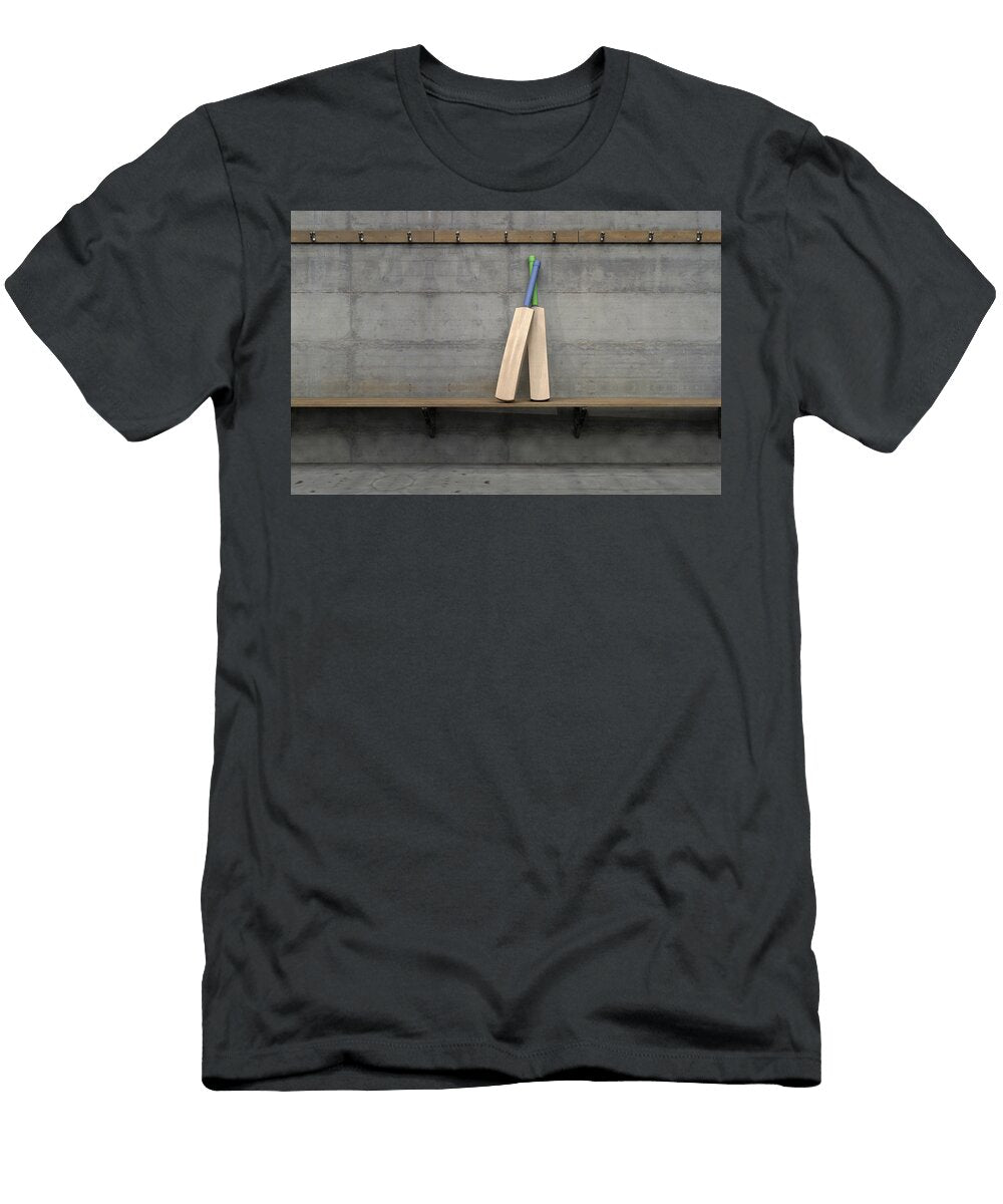Cricket Bat in Change Room Allan Swart T-Shirt