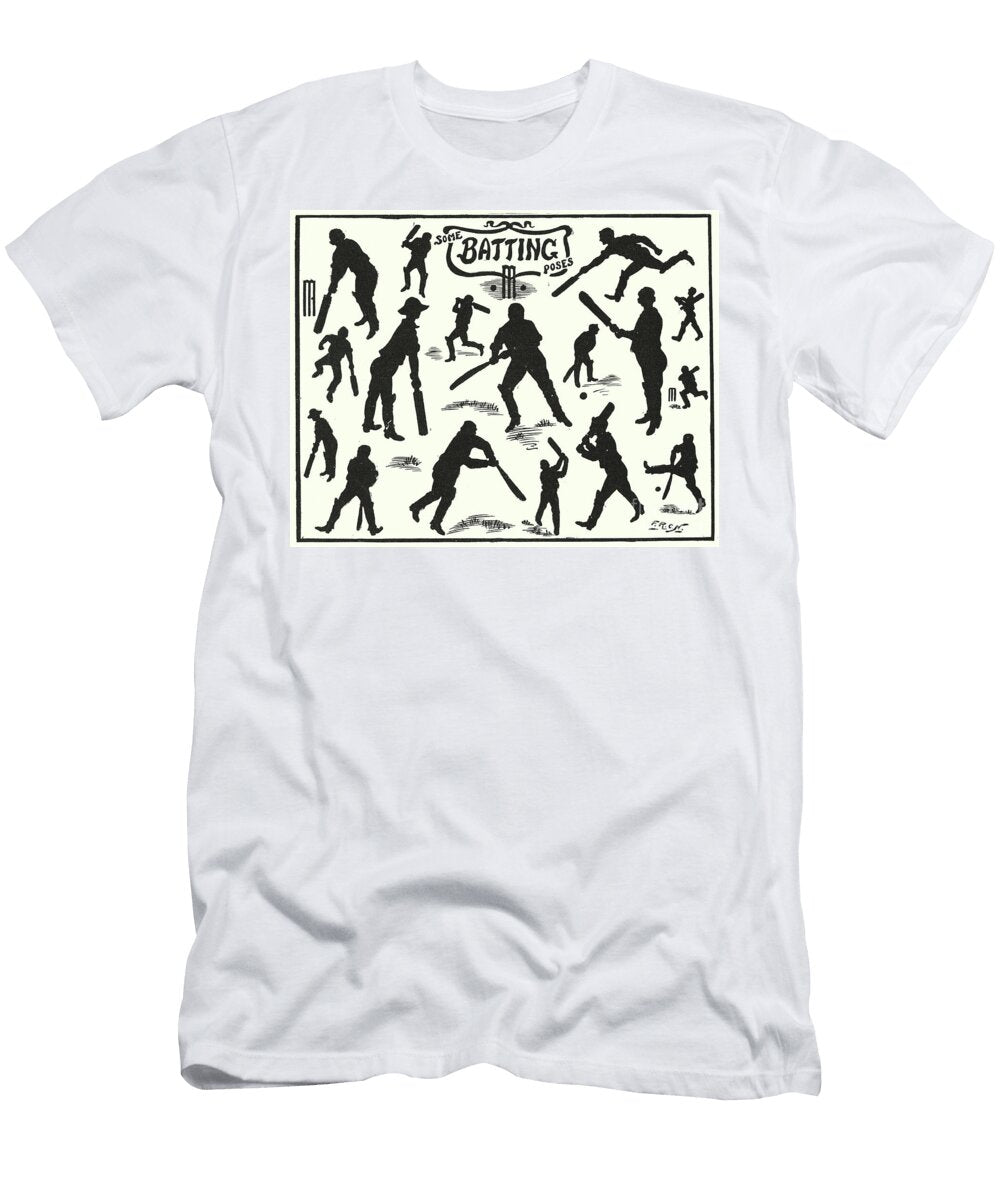 Cricket Batting Poses English School T-Shirt