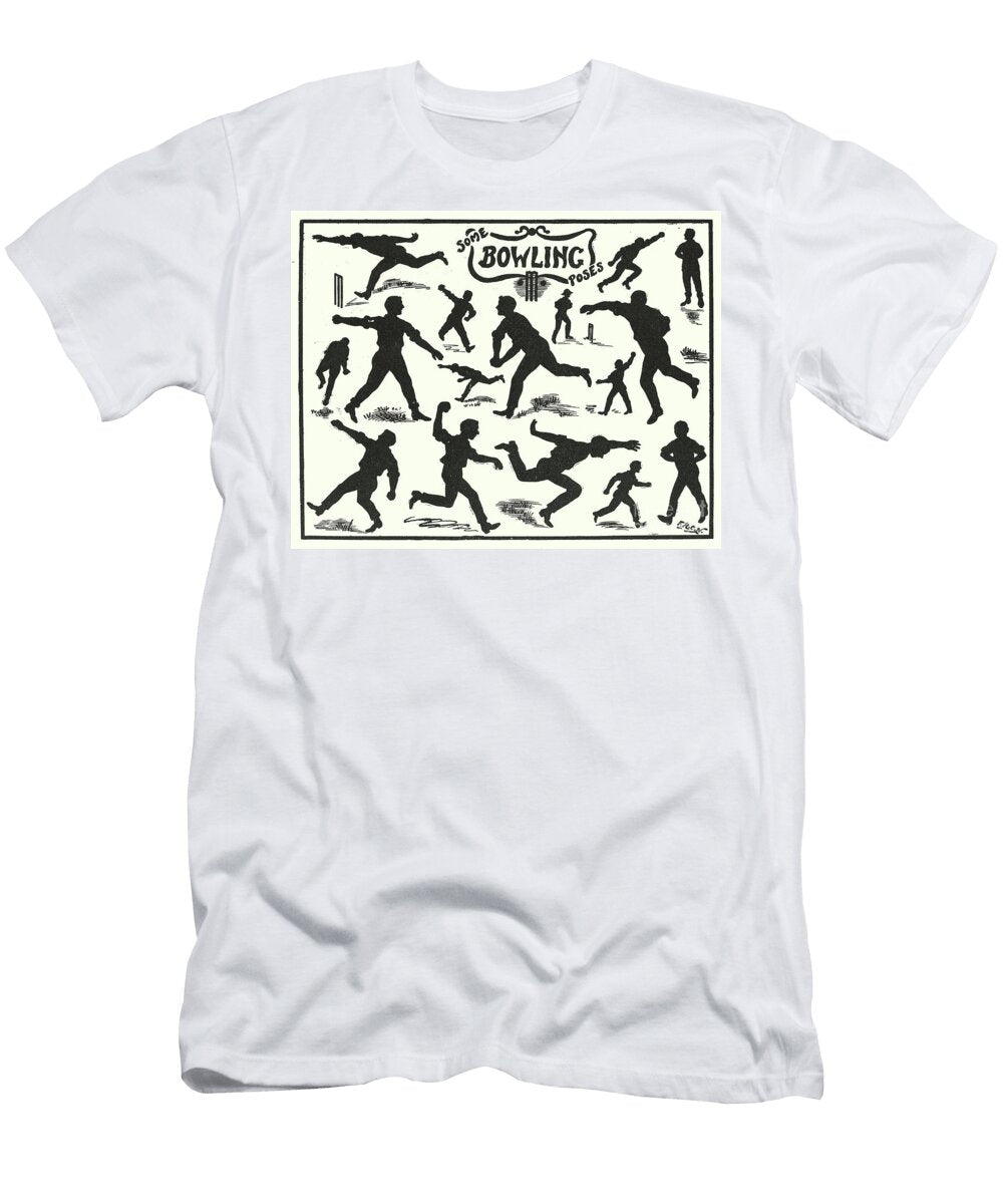 Cricket Bowling Poses English School T-Shirt