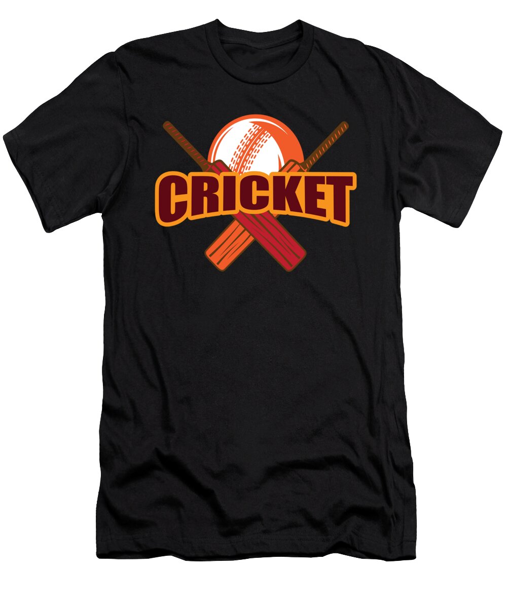 Cricket Cricketer Moon T-Shirt