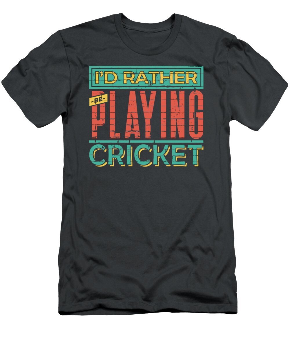 Cricket for Men Women Kids Coach Batsman Bowler Crazy Squirrel T-Shirt