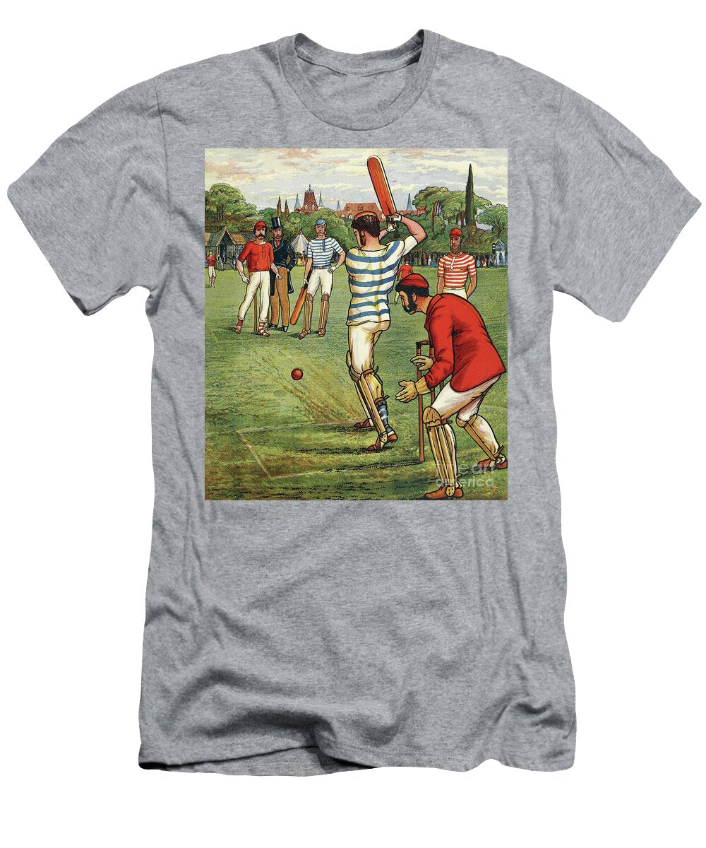Cricket From British Sports and Games Published Circa 1880 English School T-Shirt