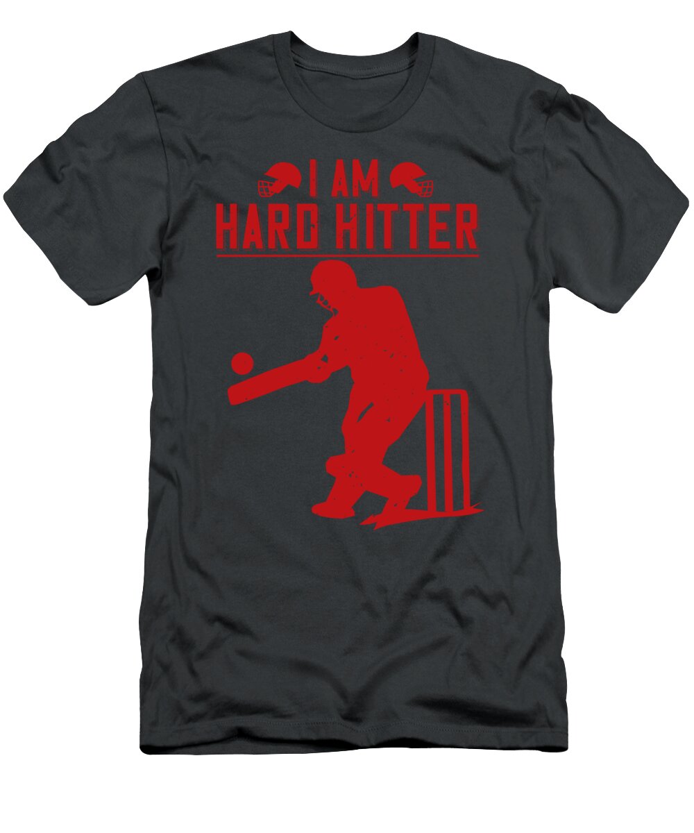 Cricket Gift I Am Hard Hitter Funnygiftscreation T-Shirt