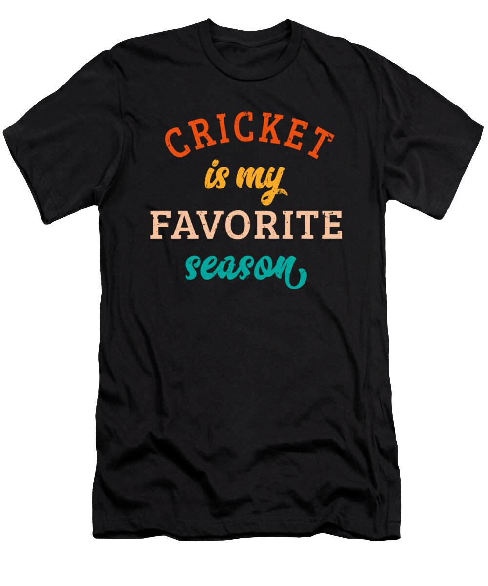 Cricket Is My Favorite Season Cricket Lover Retro Vintage Jensen Cena T-Shirt
