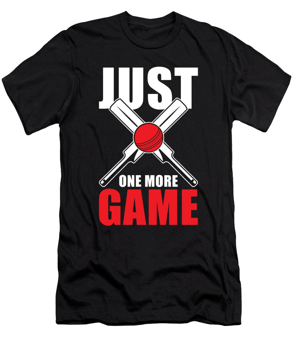 Cricket Just One More Game Manuel Schmucker T-Shirt