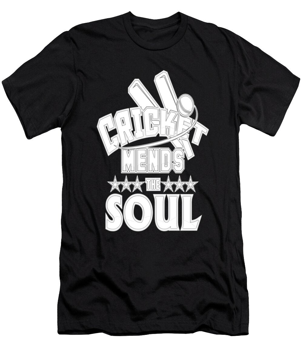 Cricket Lover Cricket Mends the Soul Kanig Designs T-Shirt