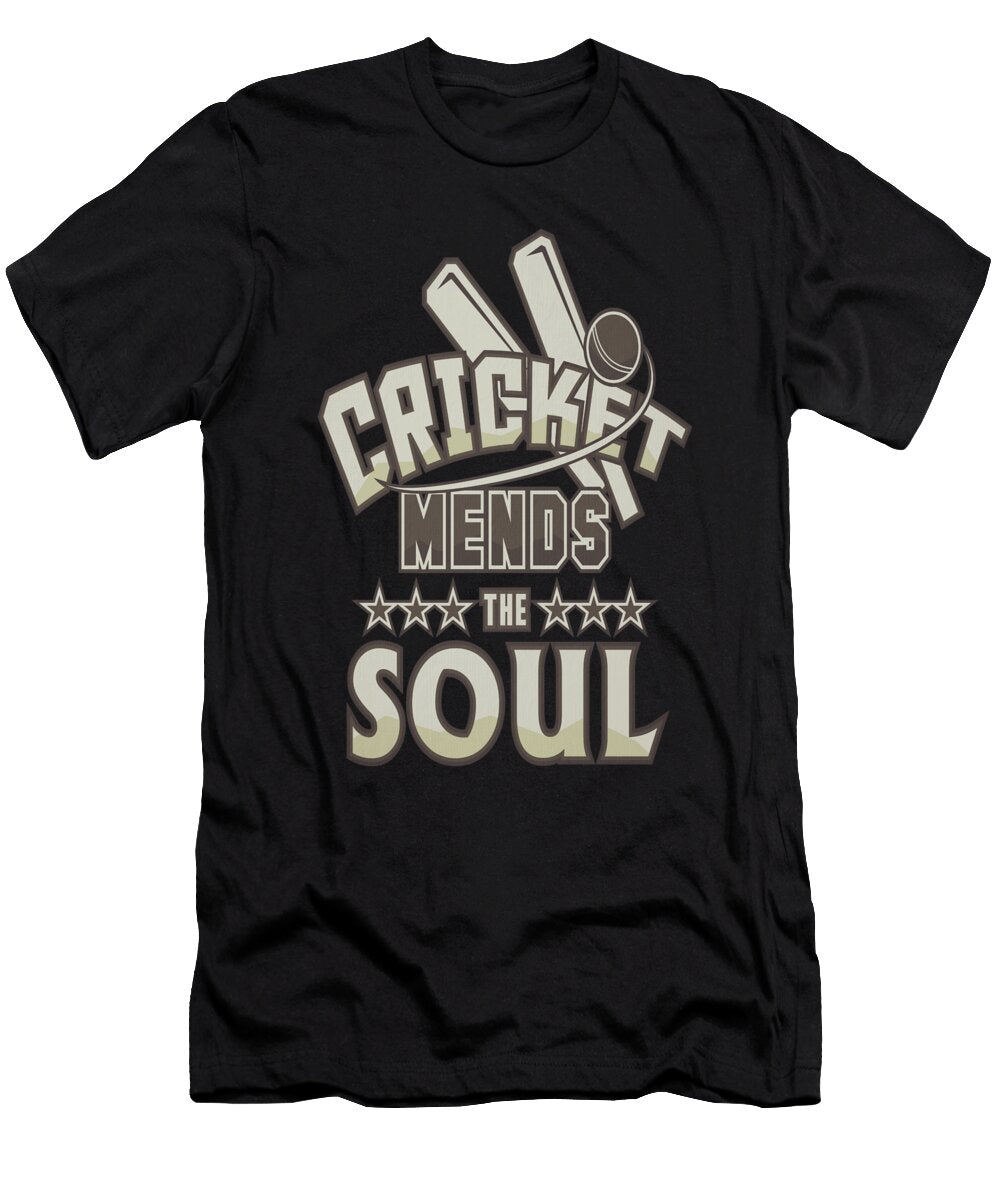 Cricket Match Cricket Mends the Soul Kanig Designs T-Shirt